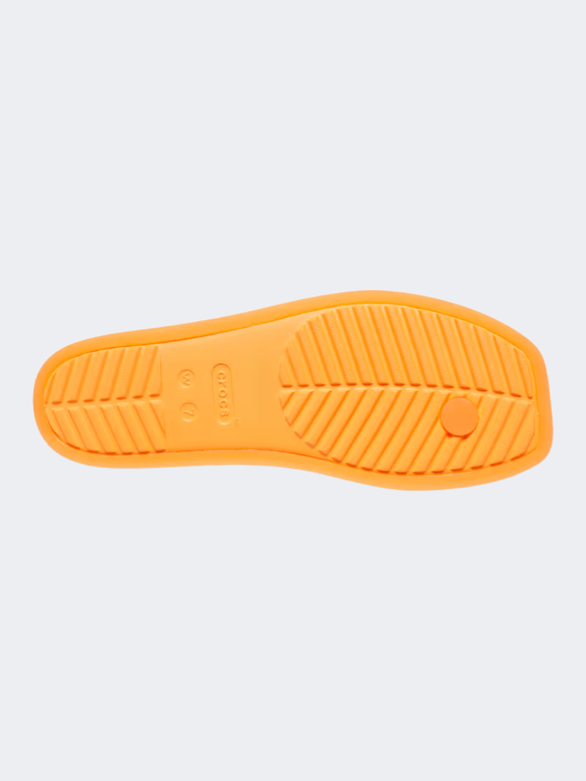 Crocs Miami Frosted Toe Loop Women Lifestyle Slippers Orangesicle