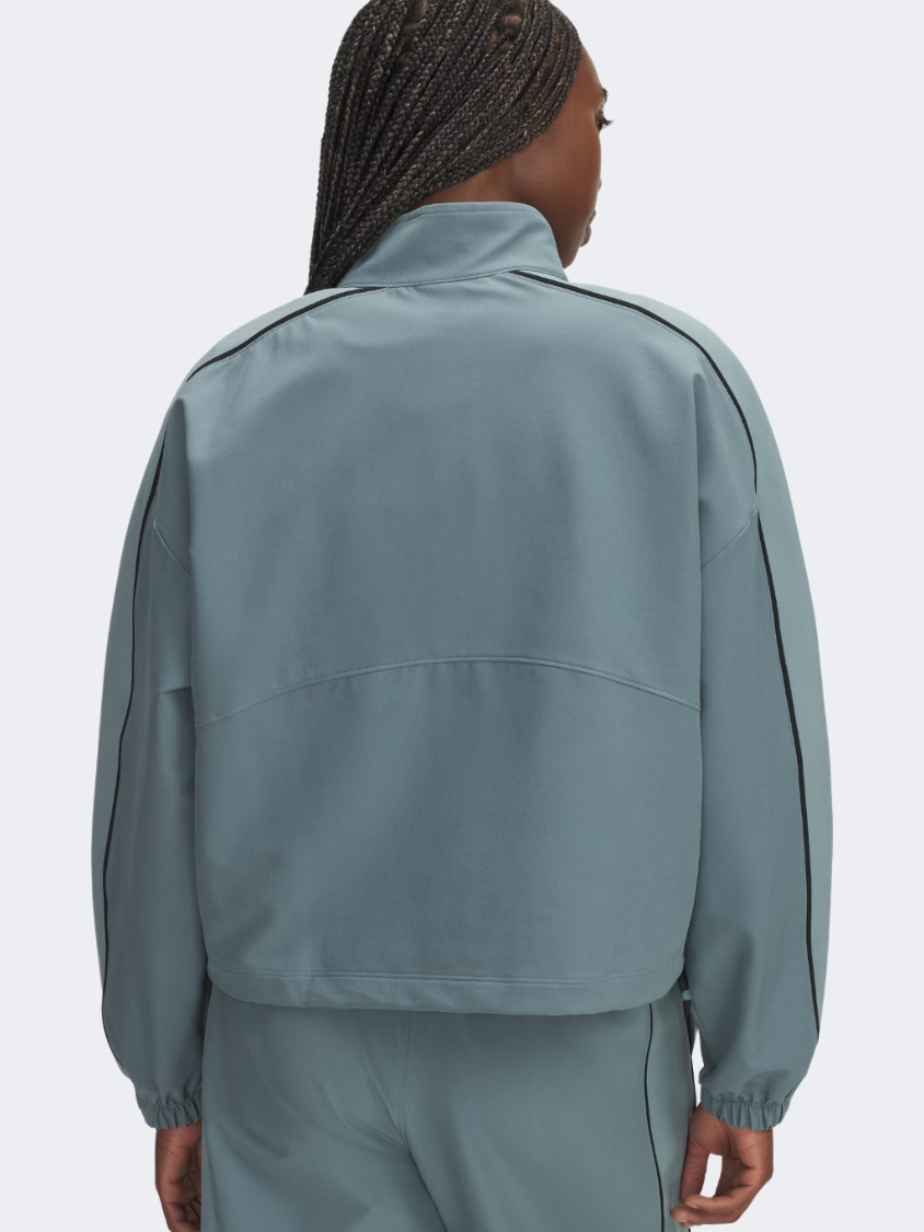 Under Armour Rival Swoven Women Lifestyle Jacket Jasper Blue