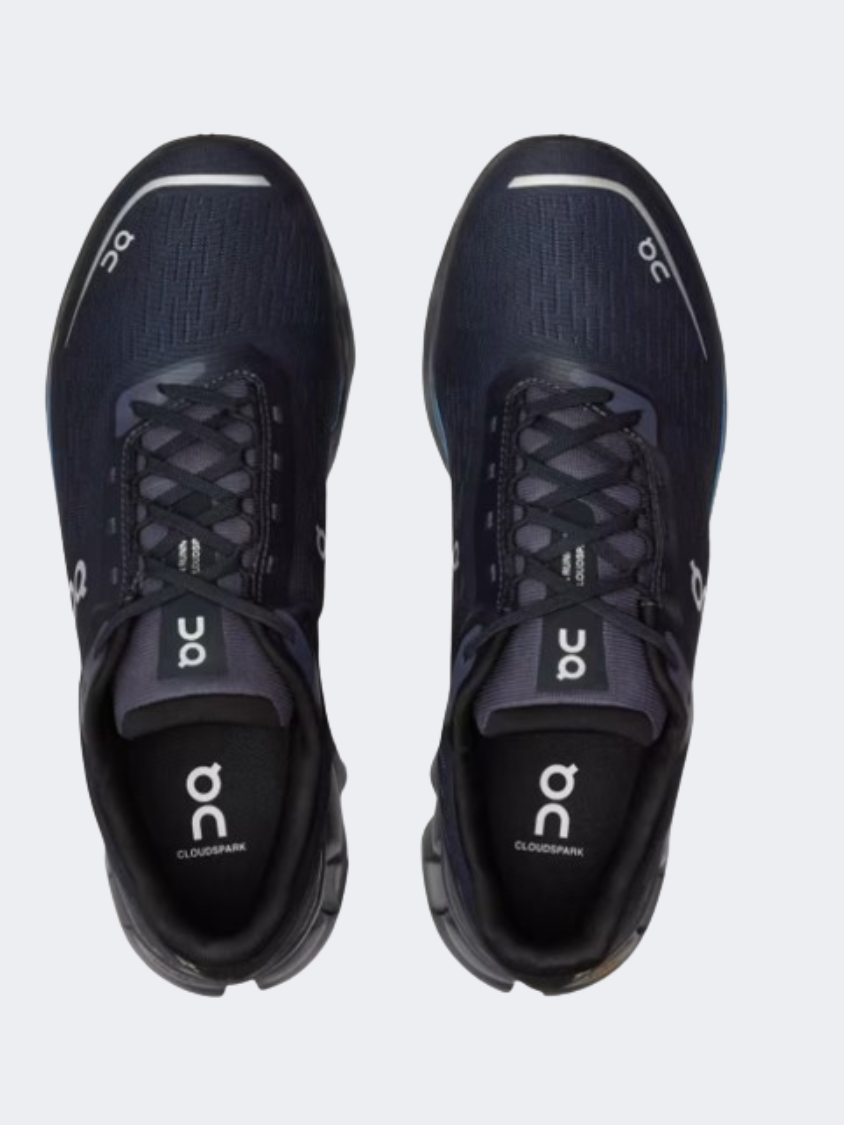 On Cloudspark Men Running Shoes Black/Blueberry