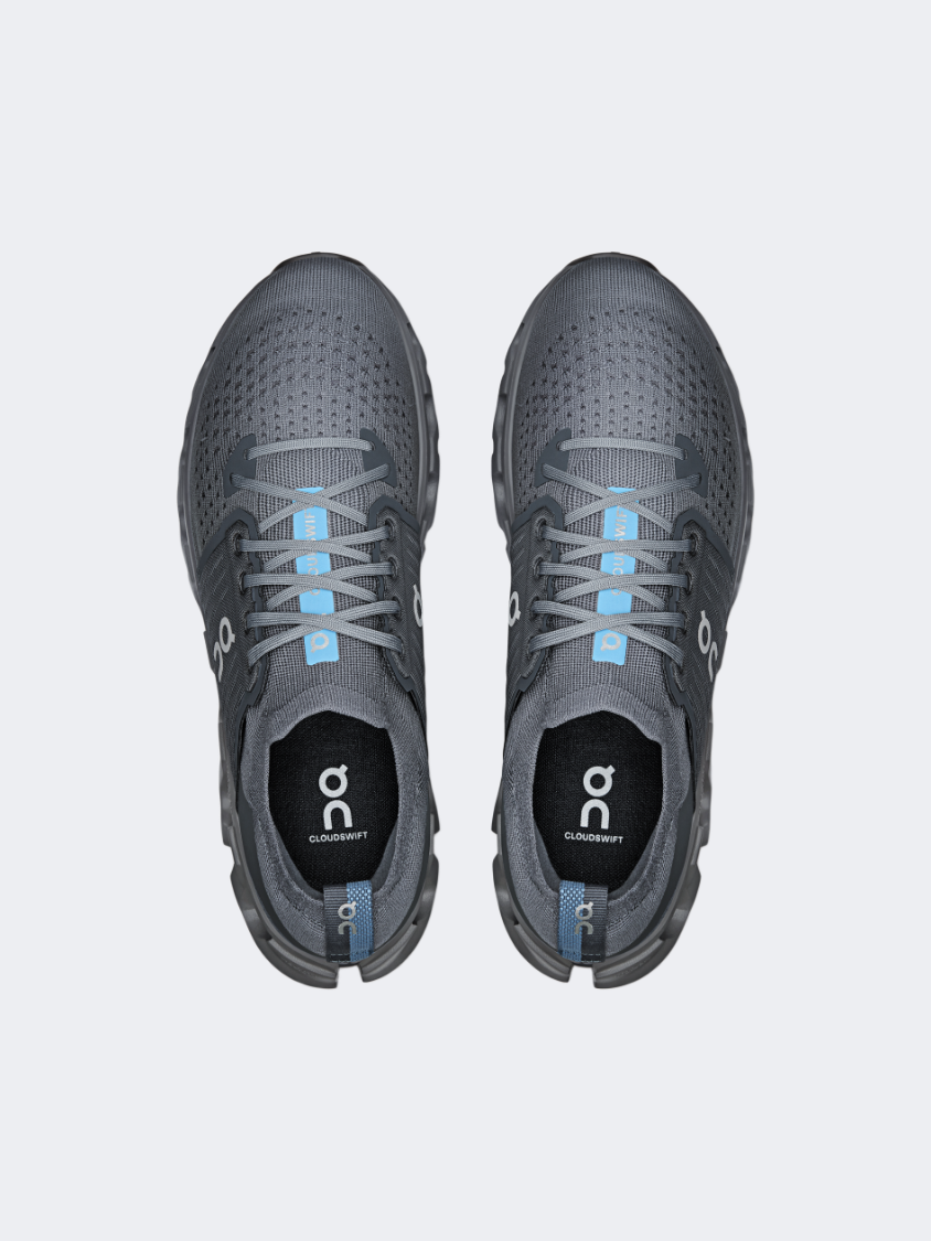 On Cloudswift 4 Men Running Shoes Stone/Asphalt