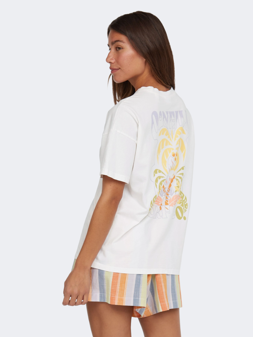 Oneill Beach Vintage Women Lifestyle T-Shirt White