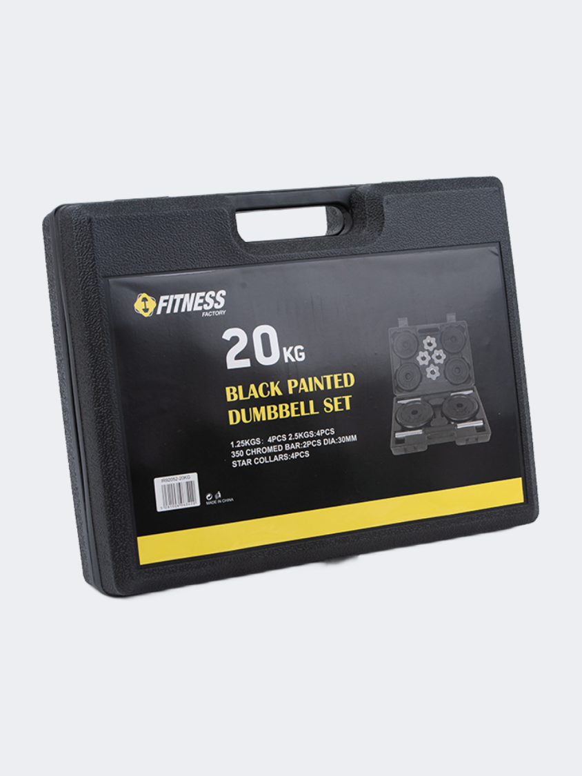 Irm-Fitness Factory 20Kg Painted Dumbbell Set Black