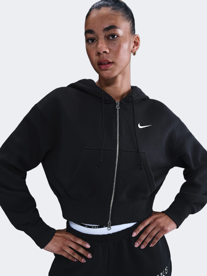 Nike Sportswear Phoenix Fleece Women Lifestyle Hoody Black/Sail