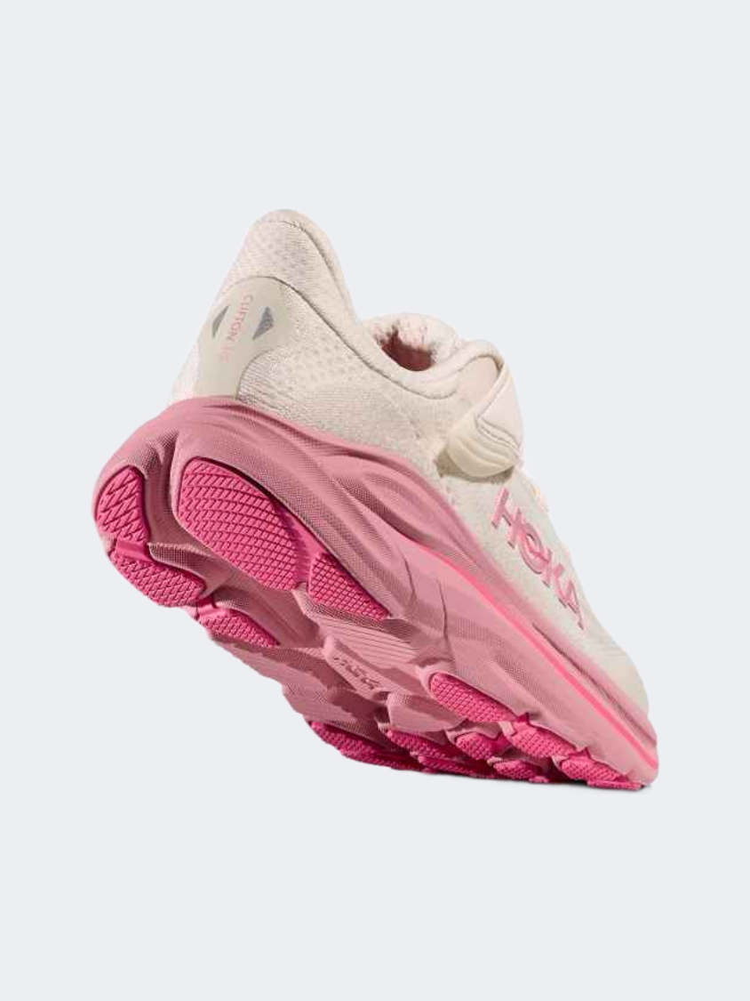 Hoka Clifton 10 Ps-Girls Running Shoes Rose Cream