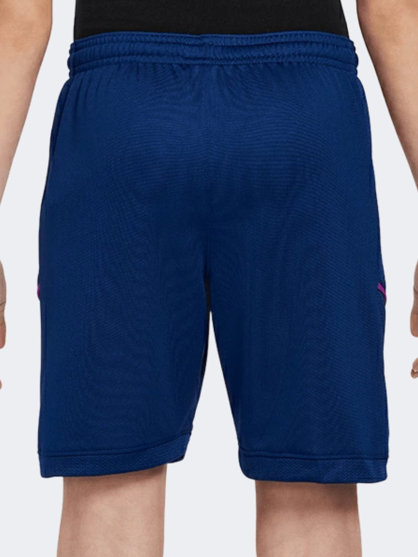 Nike Dri-Fit Kylian Mbape Academy Gs-Unisex Football Short Blue/Gold