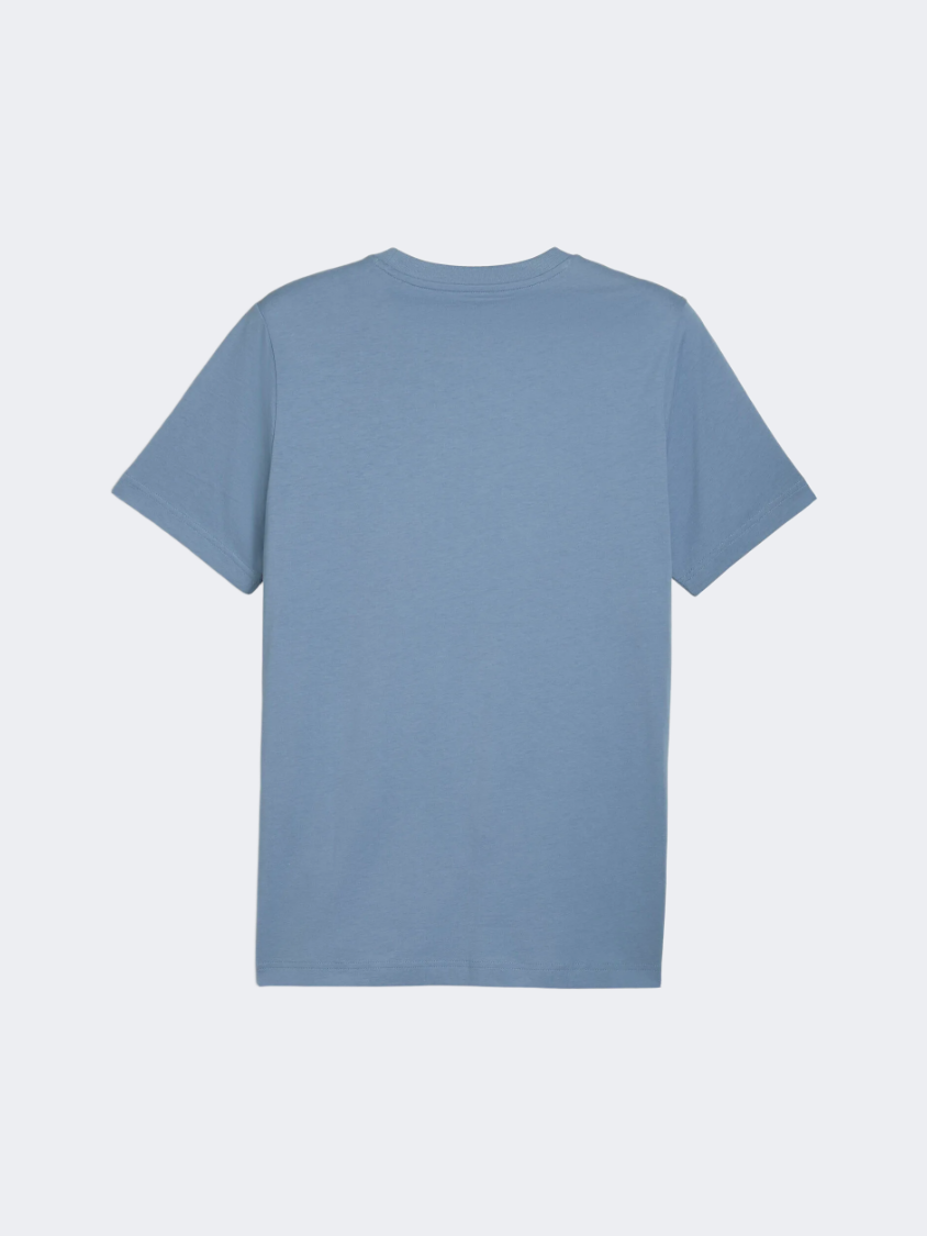 Puma Graphic Small Box Men Lifestyle T-Shirt Cool Blue