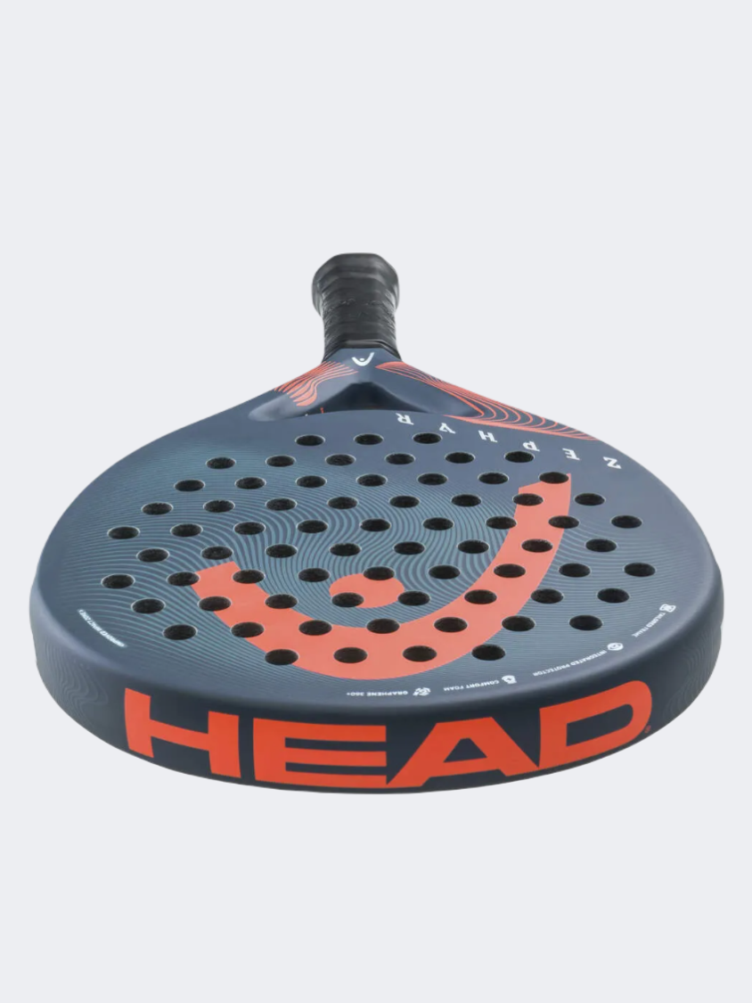 Head Zephyr Adult Padel Racquet Navy/Orange