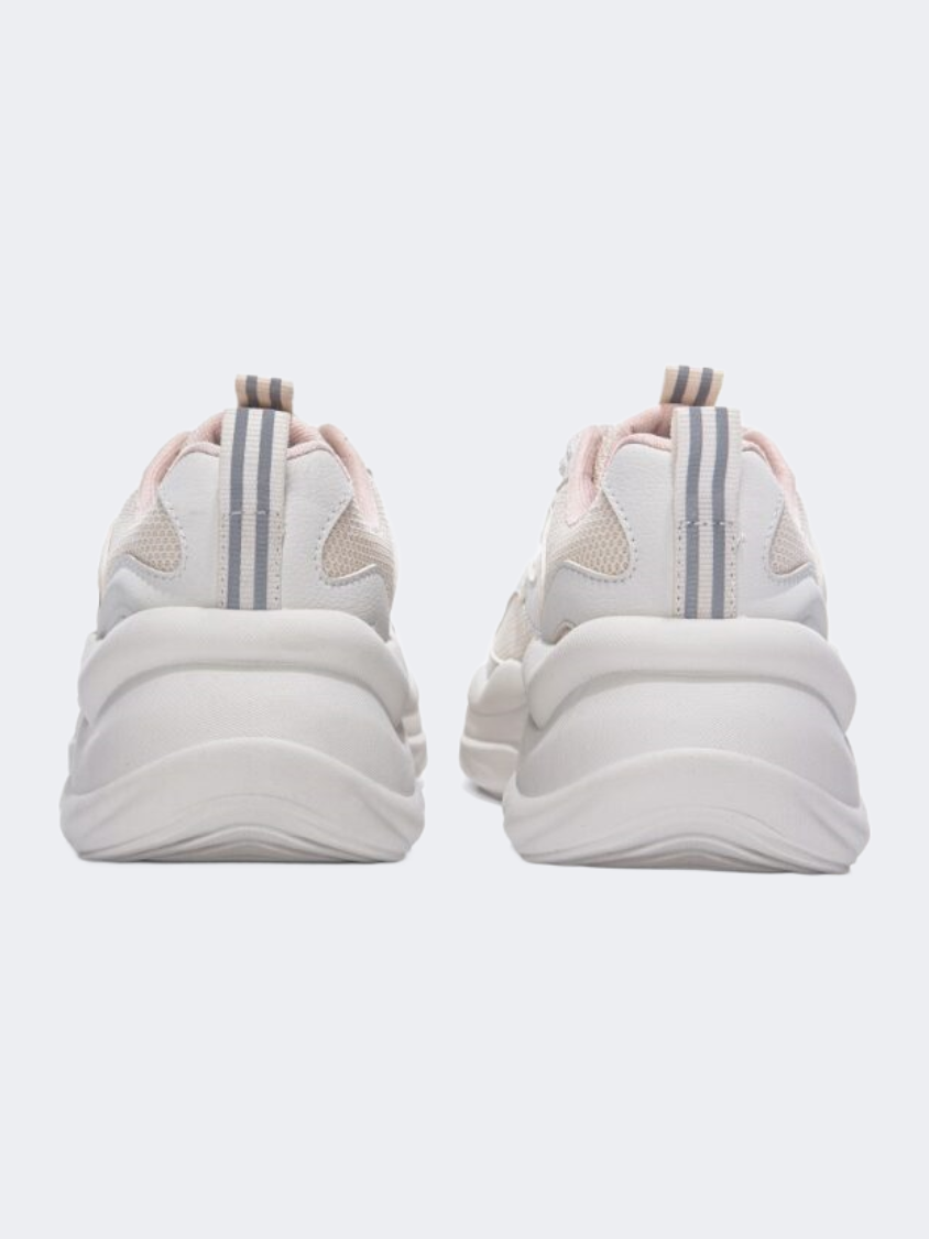 Erke Jogging Women Running Shoes Light Grey/Pink