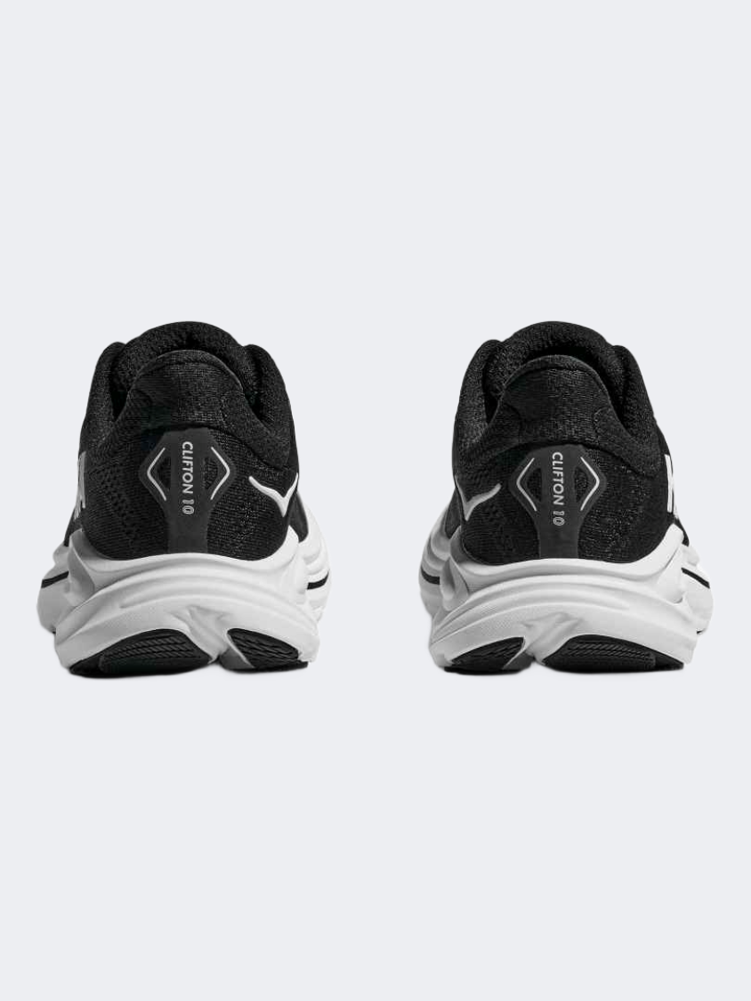 Hoka Clifton 10 Gs-Boys Running Shoes Black/White