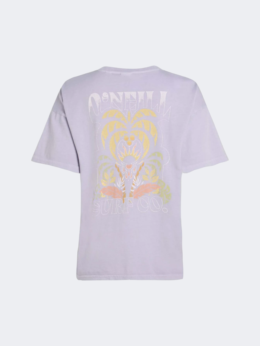 Oneill Beach Vintage Women Lifestyle T-Shirt Purple