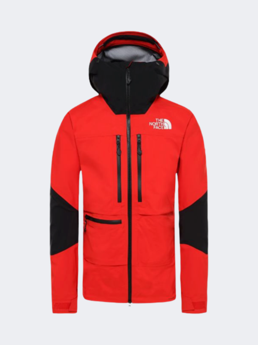 The North Face Summit L5 Jacket Men Hiking Jacket Fiery Red/Black