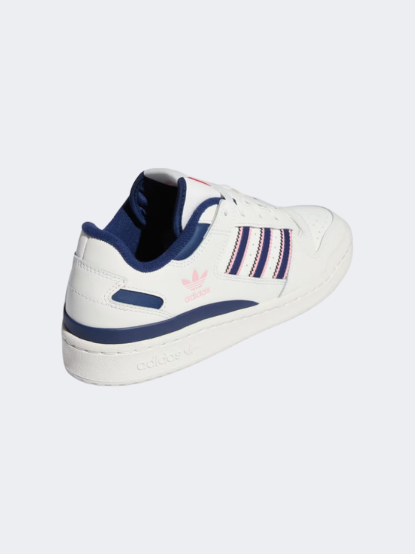 Adidas Forum Women Original Shoes White/Dark Blue/Pink
