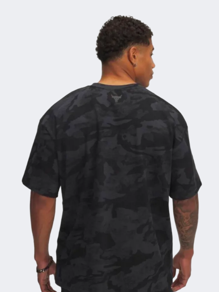 Under Armour Project Rock All Over Print Men Training T-Shirt Black