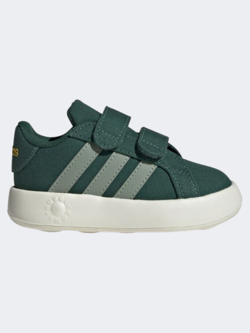 Adidas Grand Court 2 Infant Boys Sportswear Shoes Green Off White MikeSport Lebanon