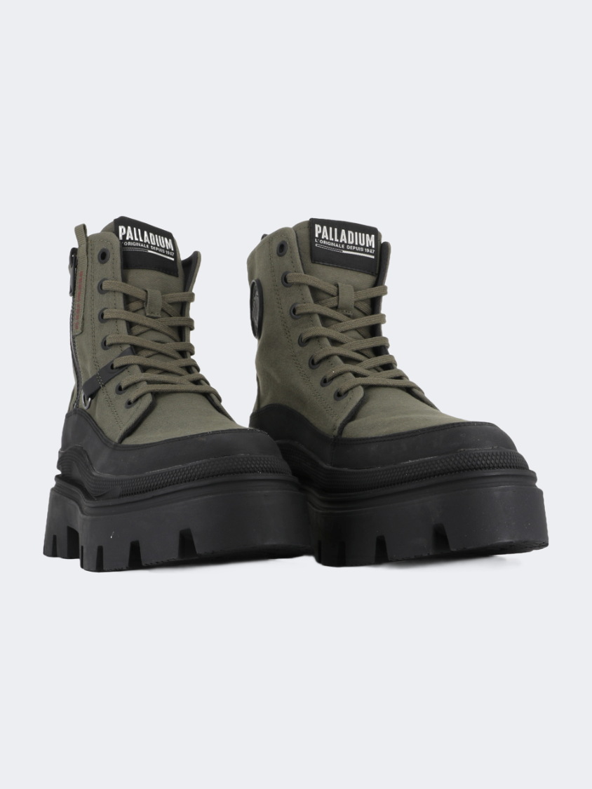 Palladium Pallasquad Zip Tx Women Lifestyle Shoes Olive Night
