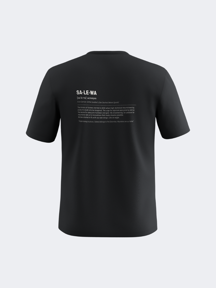 Salewa Eagle Vocab Men Hiking T-Shirt Black Out