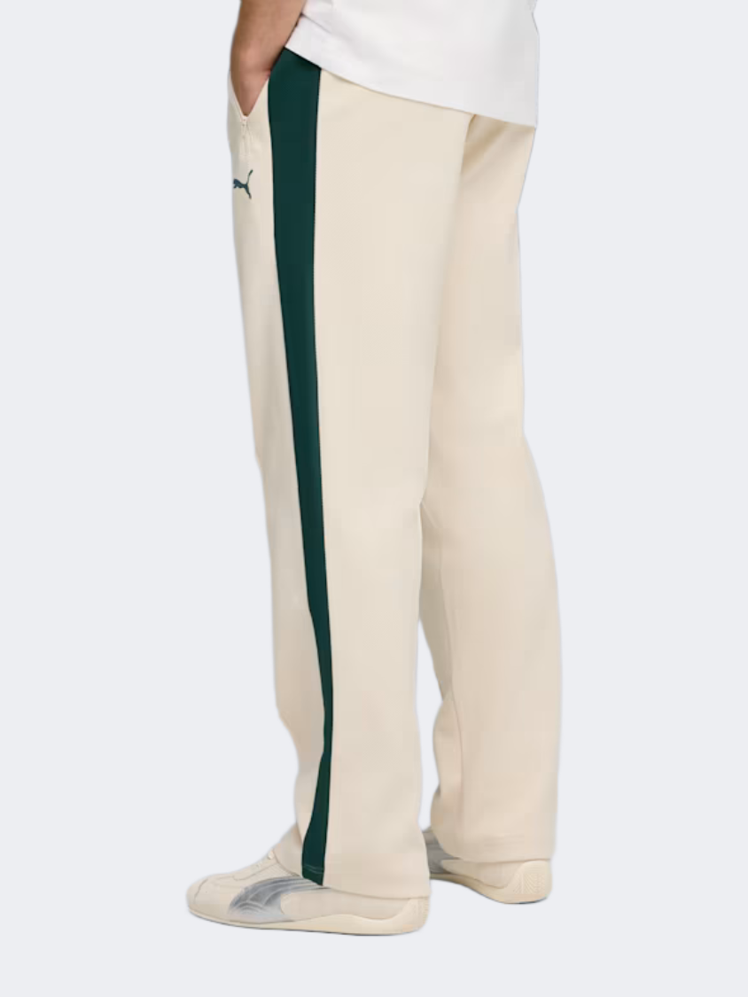 Puma T7 Relaxed Jacquard Men Lifestyle Pant Alpine Snow/Green