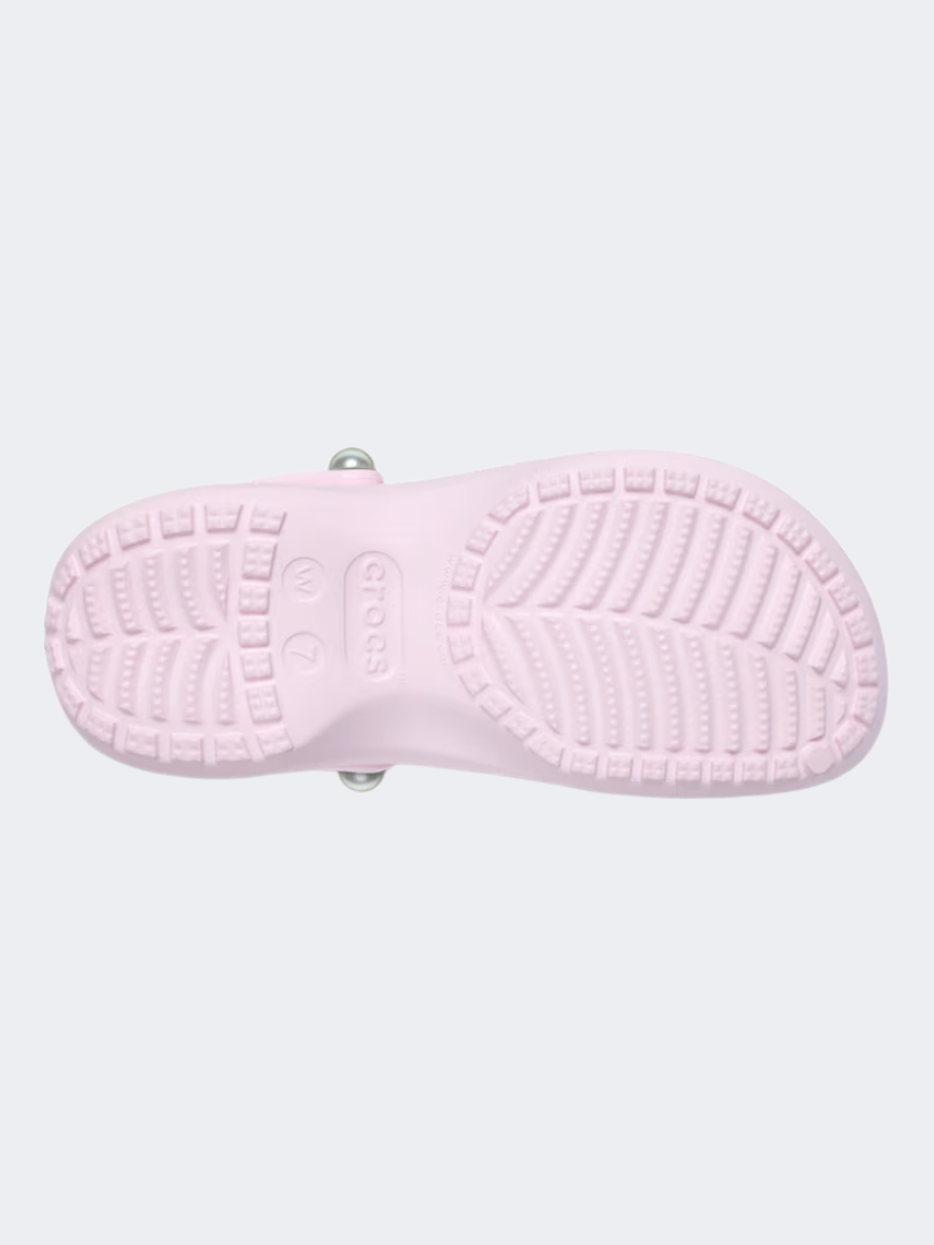 Crocs Classic Platform Pearl Clog Women Lifestyle Pink Milk