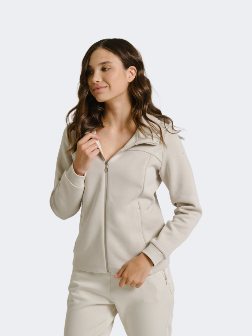 Anta Essential Knit Women Training Jacket Grey