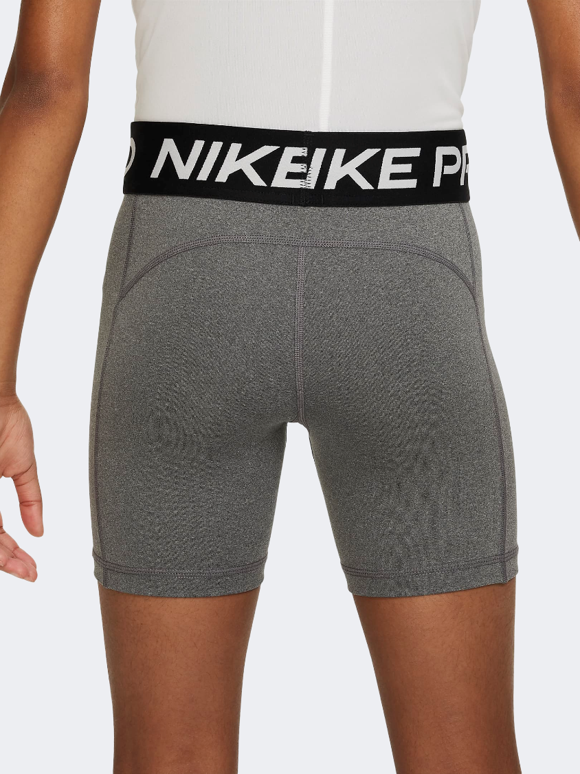 Nike Pro Girls Lifestyle Short Carbon Heather