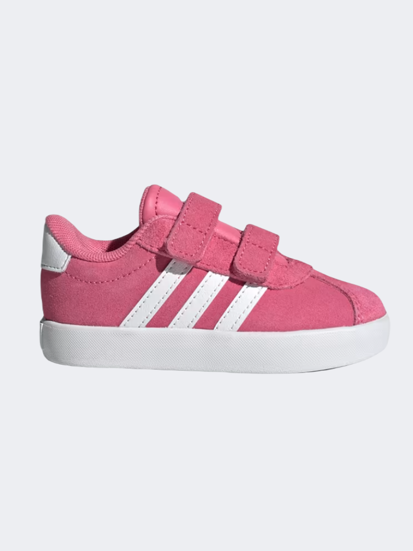 Adidas Vl Court 3 Infant Girls Sportswear Shoes Pink White Grey MikeSport Lebanon