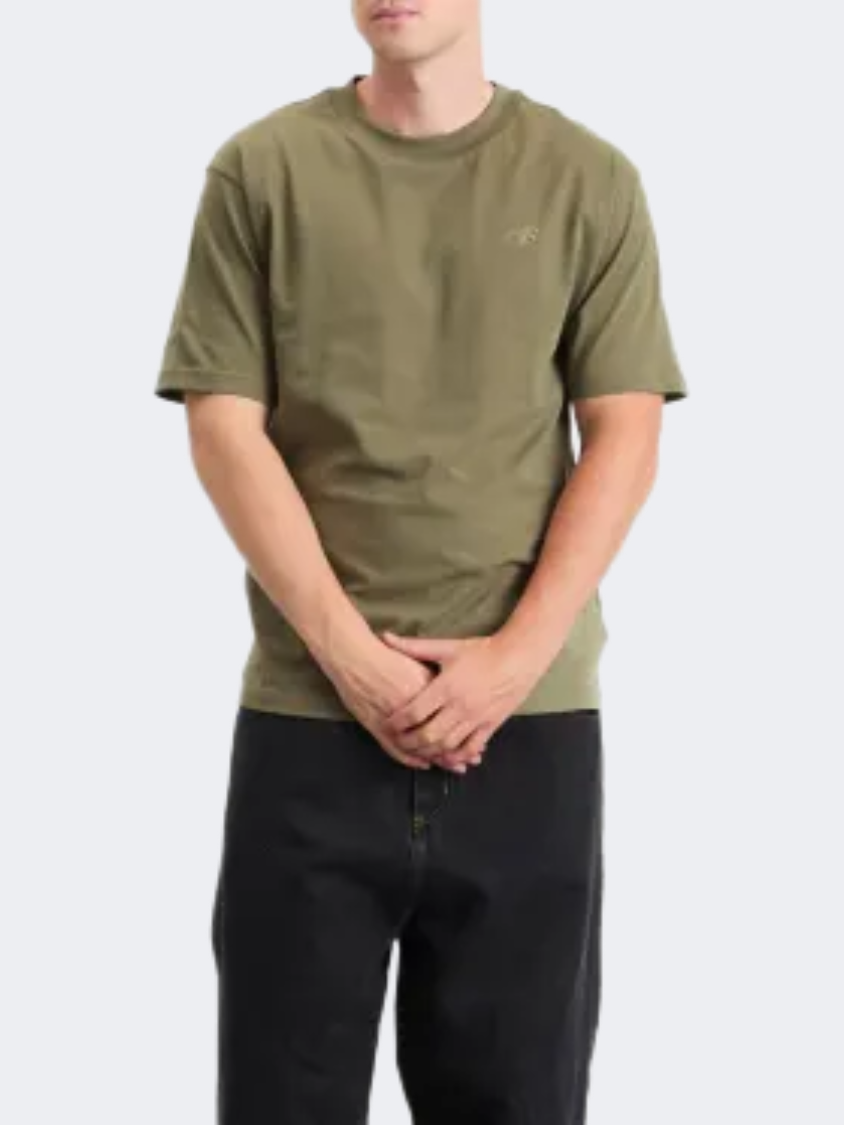 New Balance Athletics Cotton Men Lifestyle T-Shirt Dark Olivine