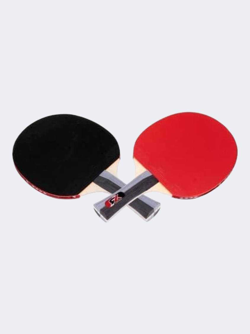 Joerex Long Handle Table-Tennis Racquet Red/Black