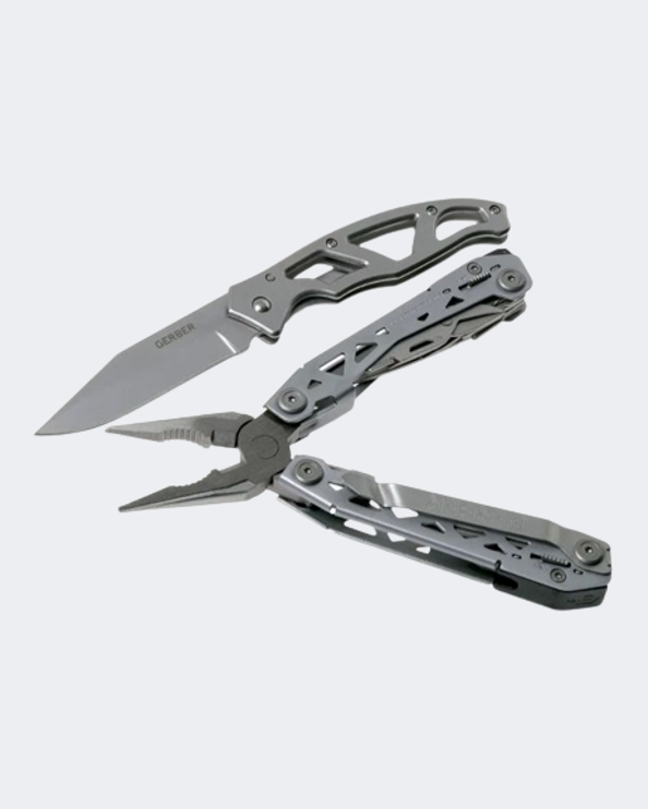 Gerber Suspension Nxt & Large Paraframe Combo Set Camping Multi-Tool Silver