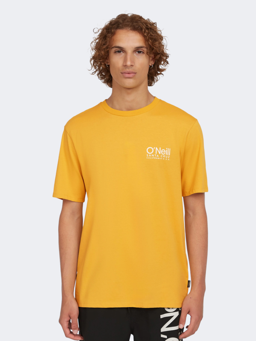 Oneill Original Cali Logo Men Lifestyle T-Shirt Yellow