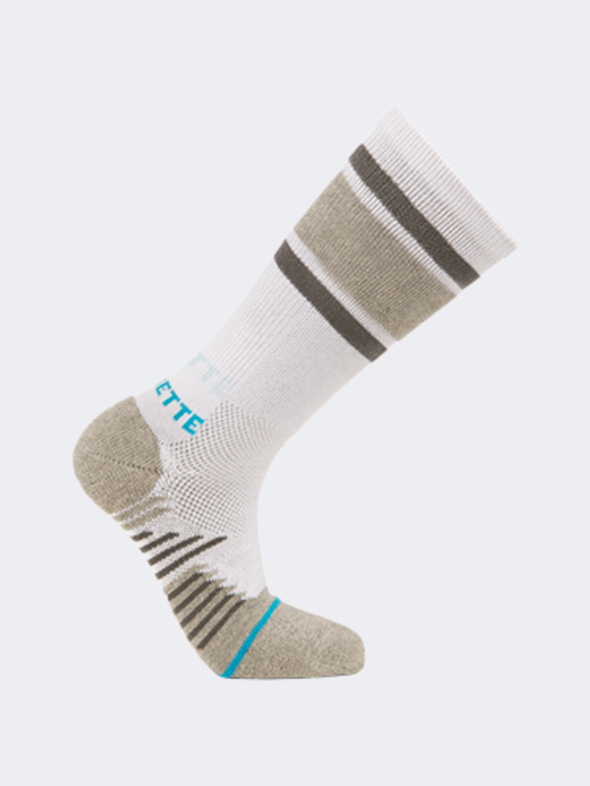 Socksette Women Lifestyle Sock White/Brown