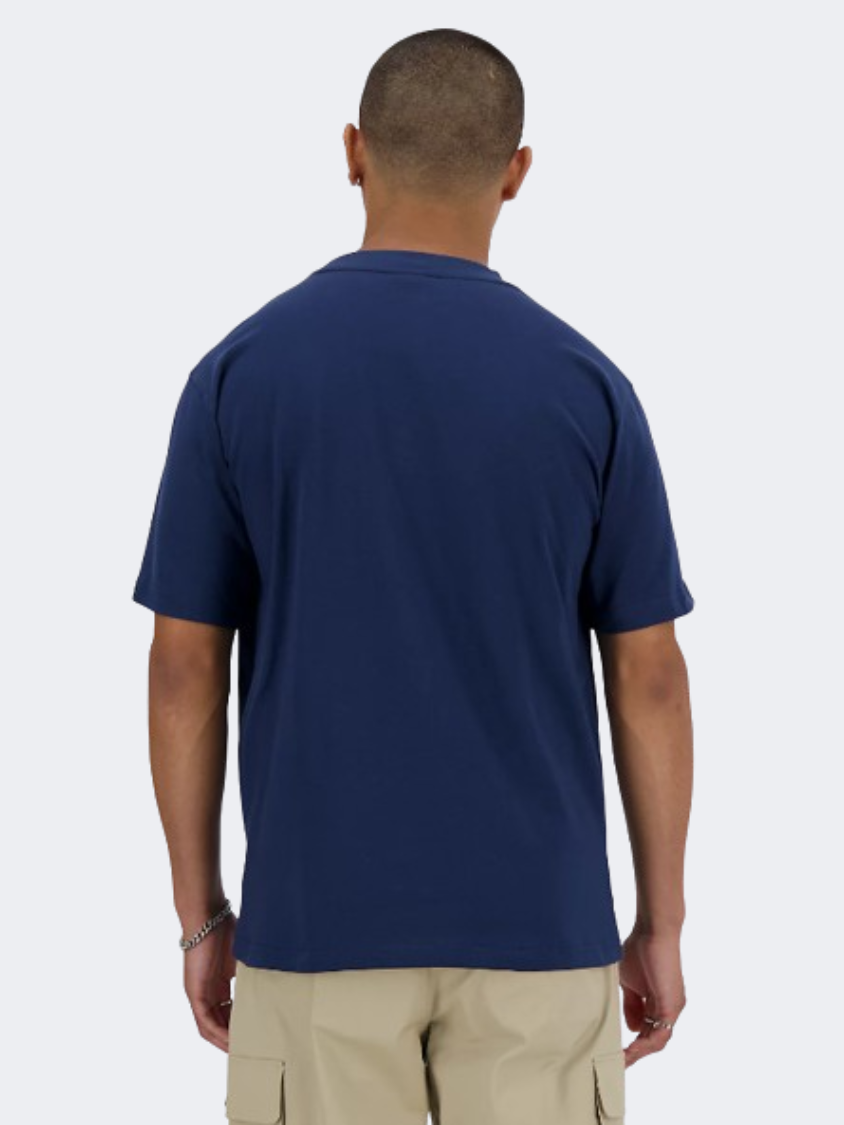New Balance Athletics Men Lifestyle T-Shirt Navy