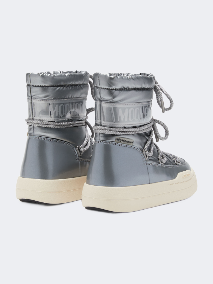 Moonboot Junior Park Kids After Ski Boot Silver