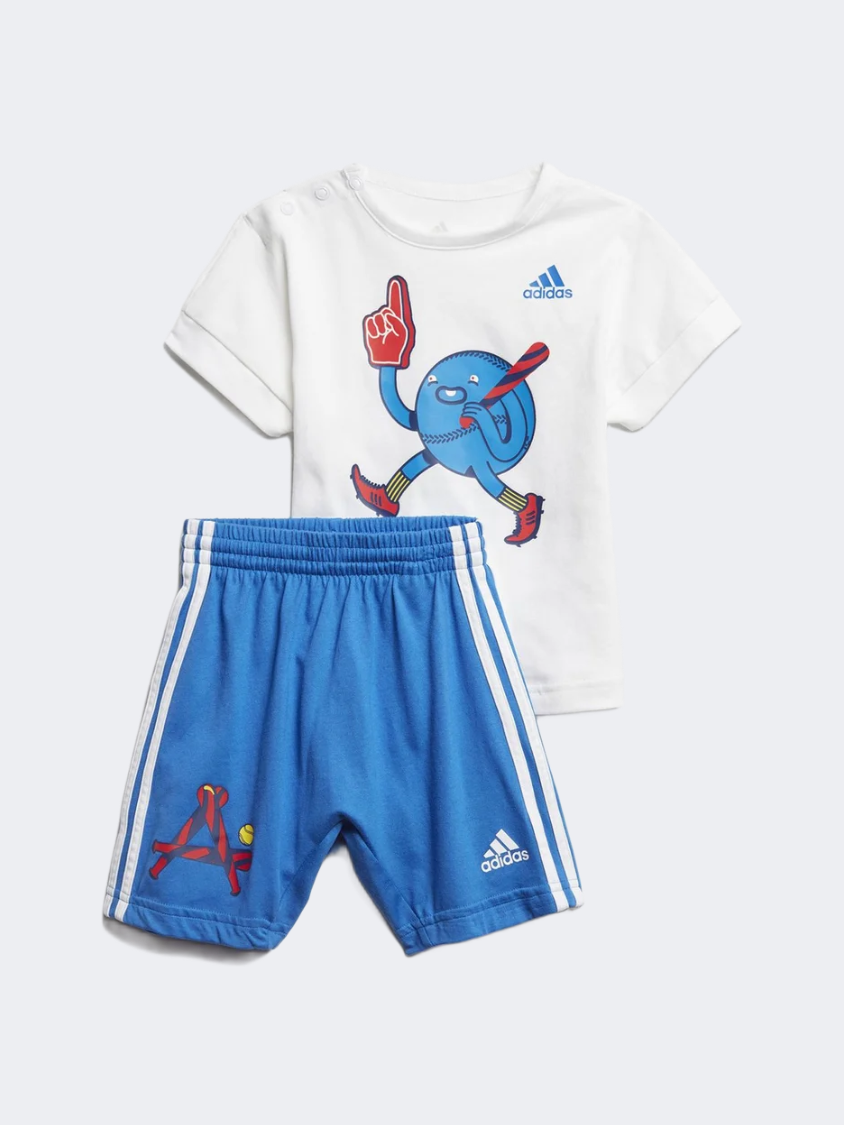 Adidas Character Graphic Baby-Boys Training Set White/Blue/Red