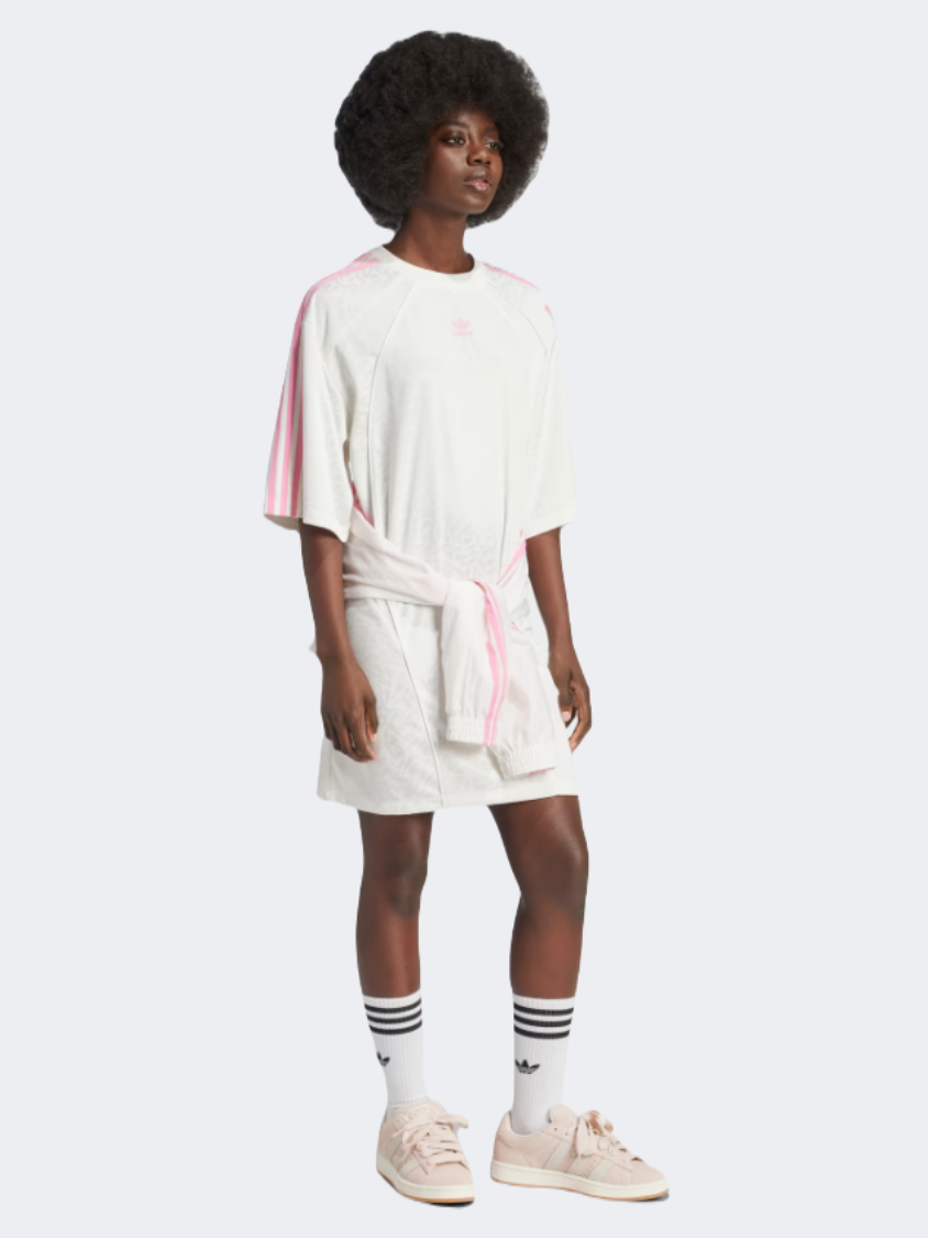 adidas oversized dress Adidas Originals Large Logo Trefoil Tee Dress Red Summer Dress Oversized