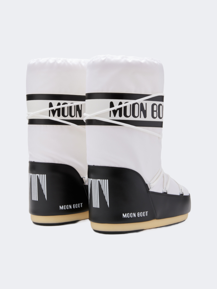 Moonboot Icon Nylon Unisex After Ski Boot Black/White