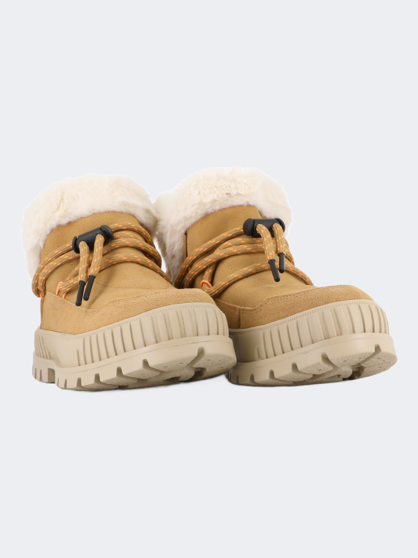 Palladium Pallashock Lo Hiver Women Lifestyle Shoes Irish Brown