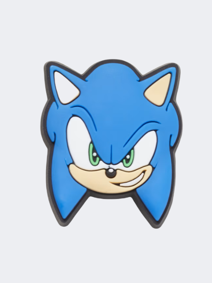 Crocs Sonic The Hedgehog Head Unisex Lifestyle Pins Blue/White/Green