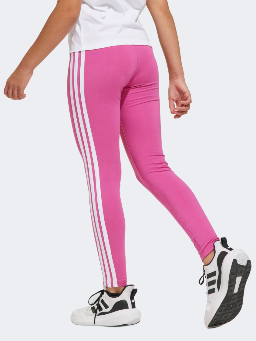 Adidas Essentials 3 Stripes Kids-Girls Sportswear Tight Lucid Fuchsia/White