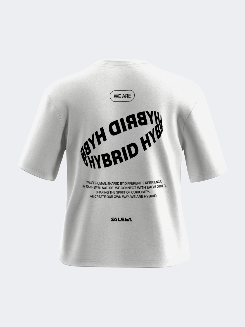 Salewa Eagle Hybrid Loose Men Hiking T-Shirt Optical White