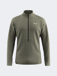 Salewa Puez Cammino Polarlite Half-Zip Men Hiking Jacket Faded Green