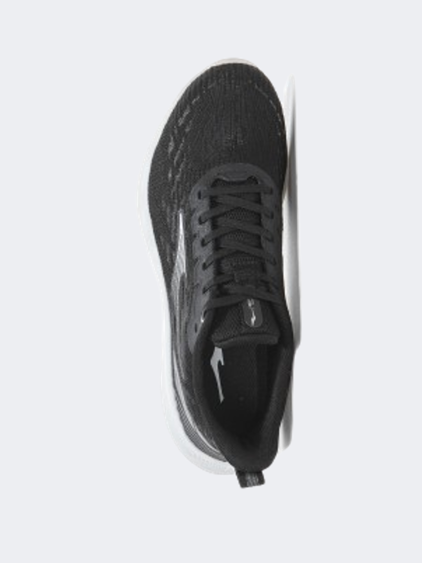Erke Cushioning Women Running Shoes Black/Silver