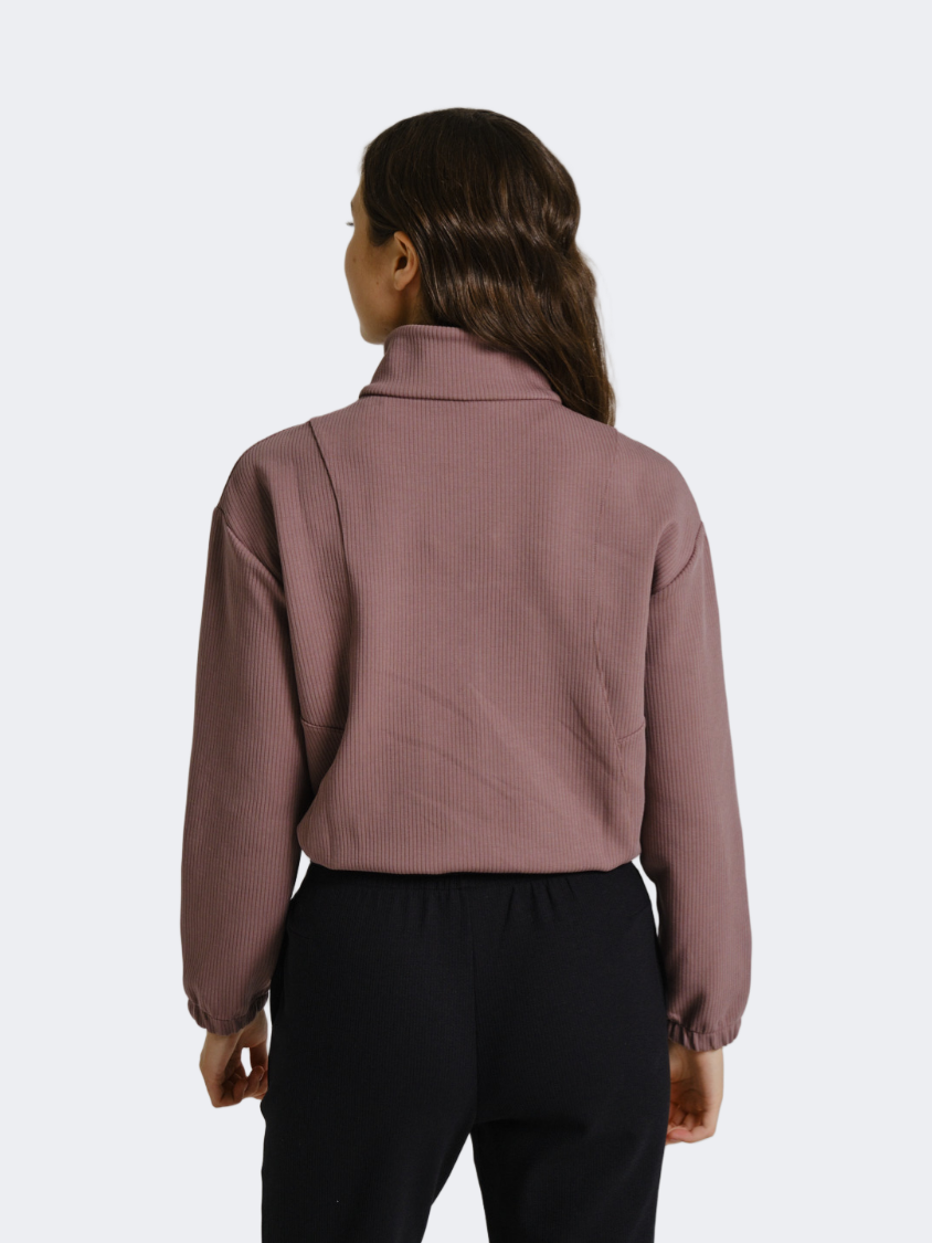 Anta Commute Women Training Long Sleeve Rose Red