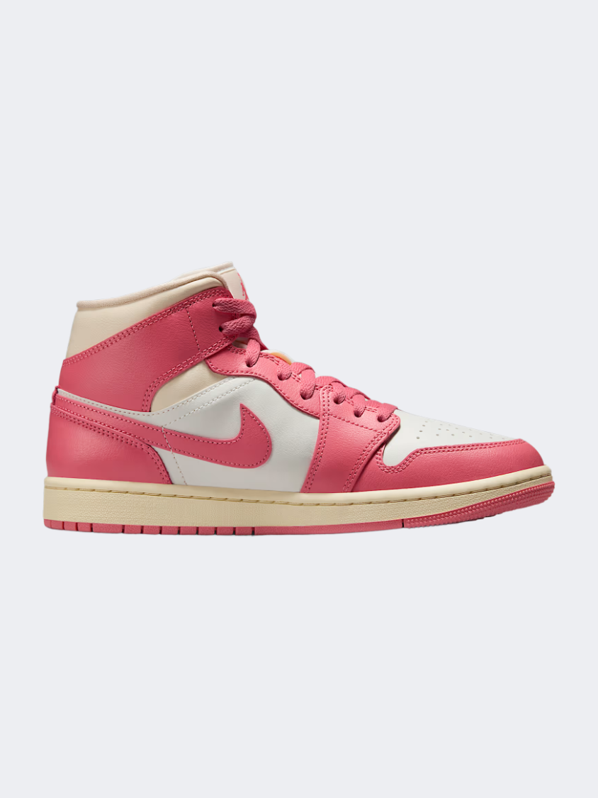pink jordan 1 mid women's