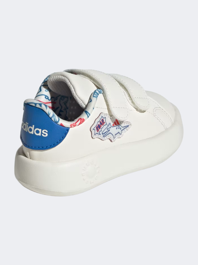 Adidas Advantage Dino Infant-Boys Sportswear Shoes White/Bright Royal