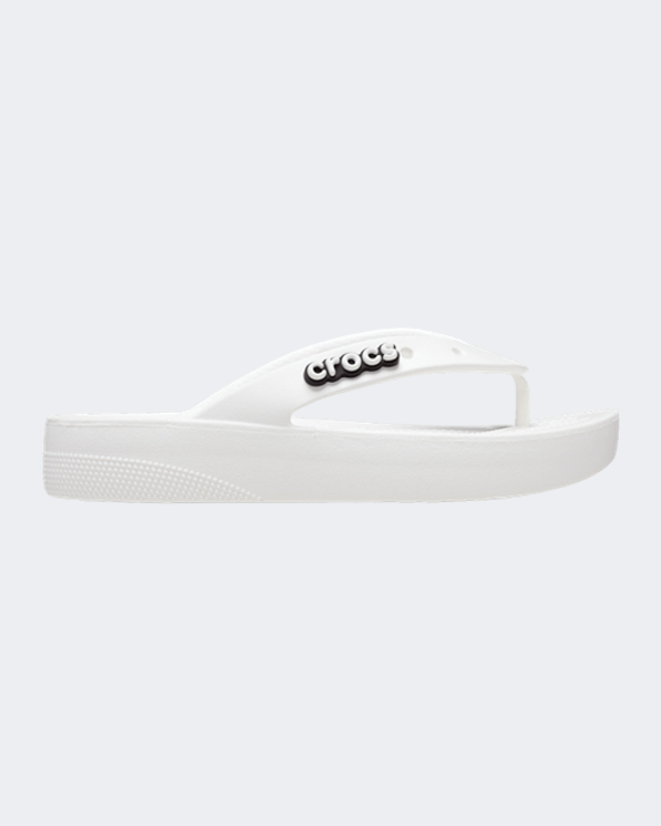 Crocs Classic Platform Women Slippers Lifestyle White 207714-100