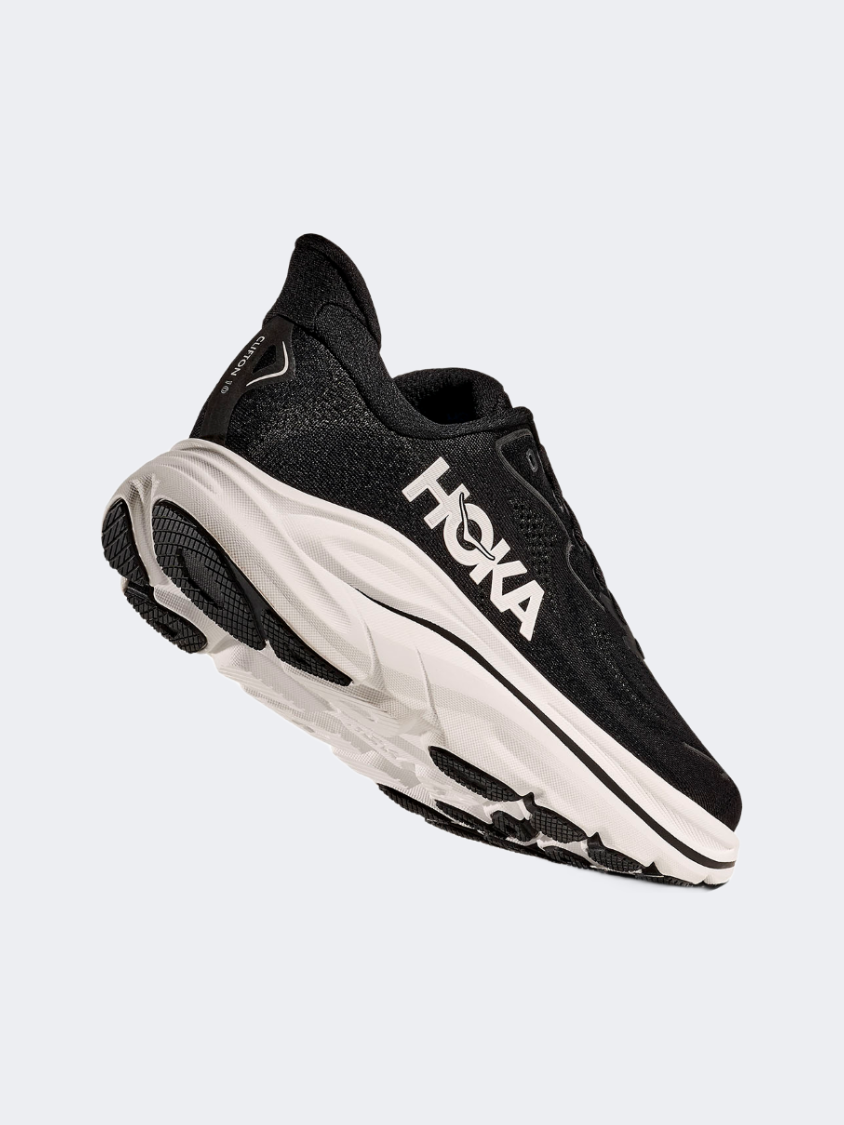 Hoka Clifton 10 Men Running Shoes Black/White