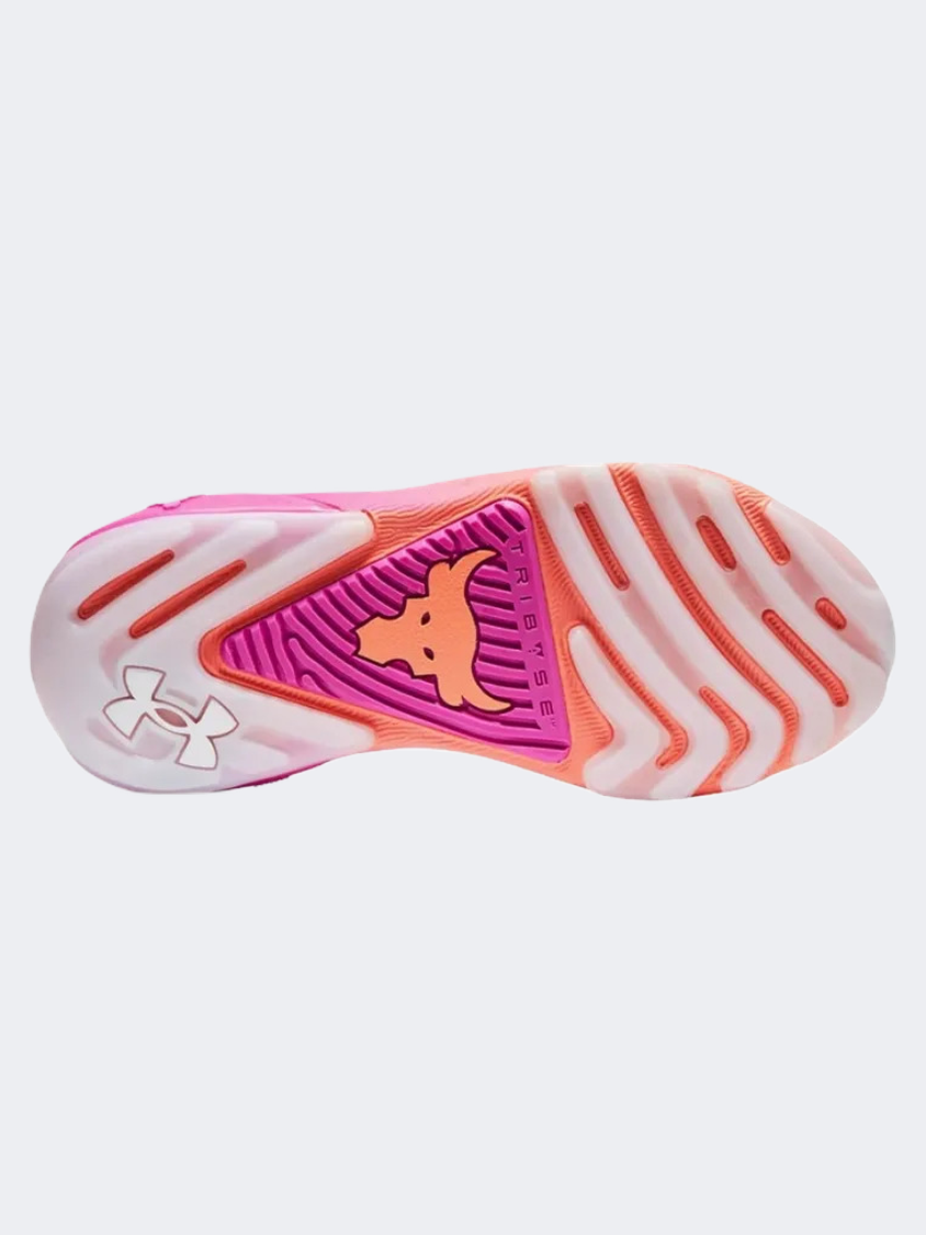 Under Armour Project Rock 7 Women Training Shoes White/Magenta