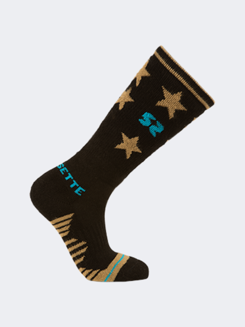 Socksette Star Women Lifestyle Sock Black/Blue/Gold