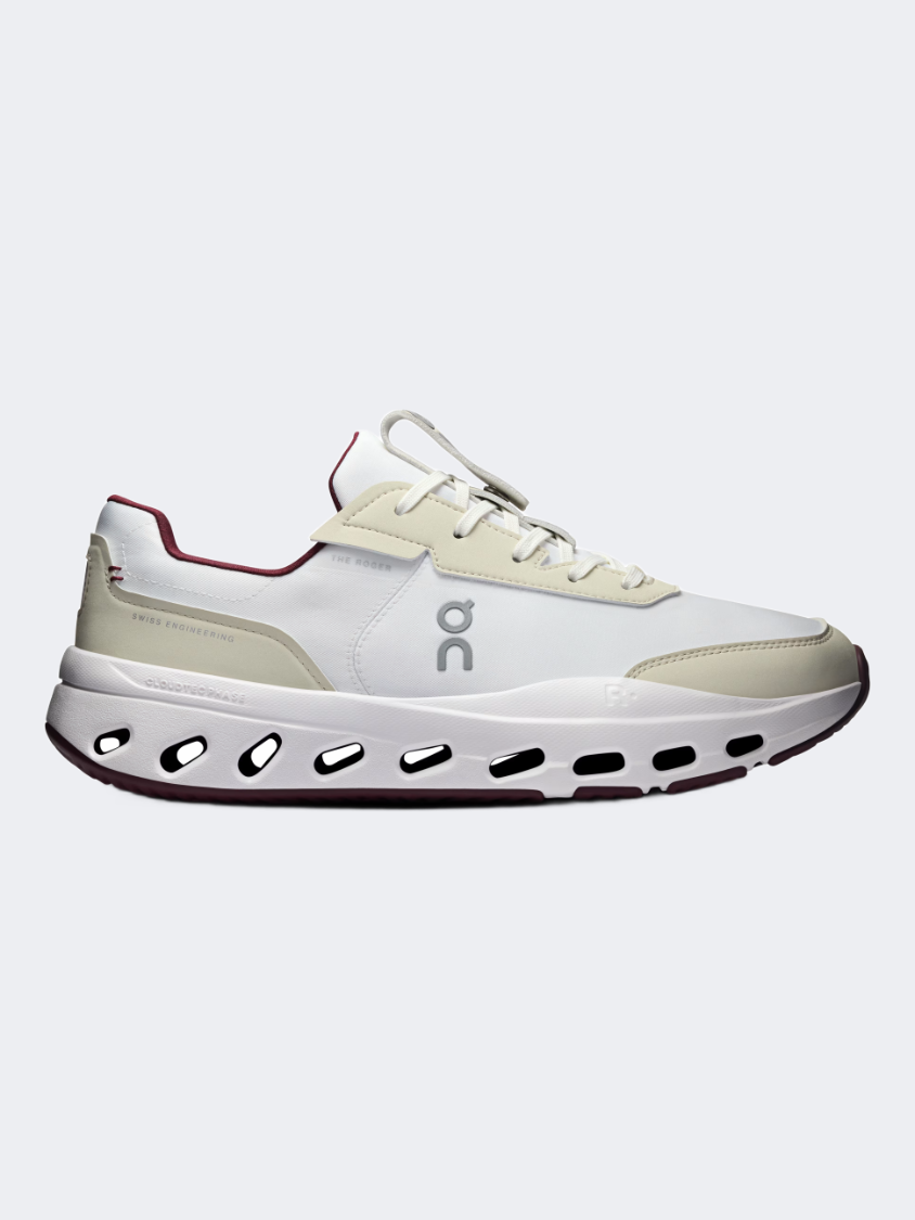 On The Roger Wildcard Men Lifestyle Shoes Ivory/Maroon – MikeSport