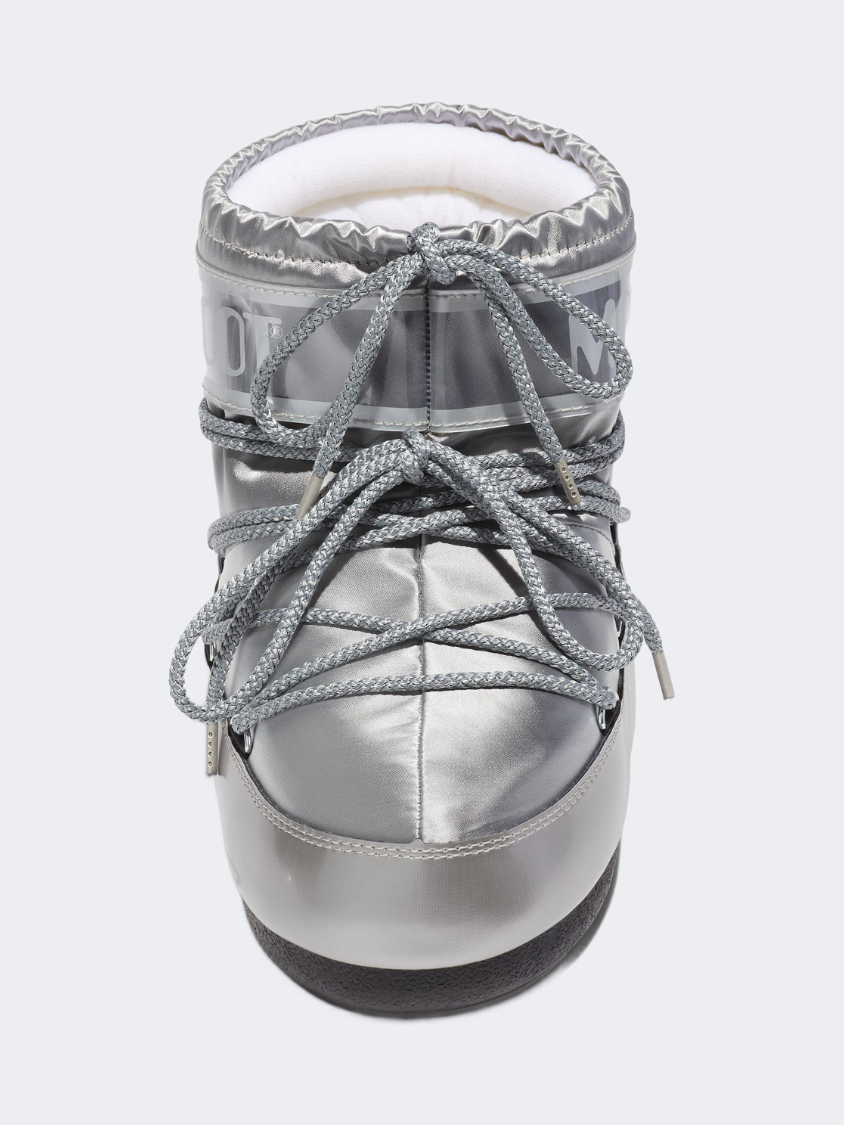 Moonboot Icon Low Glance Unisex After Ski Boot Silver